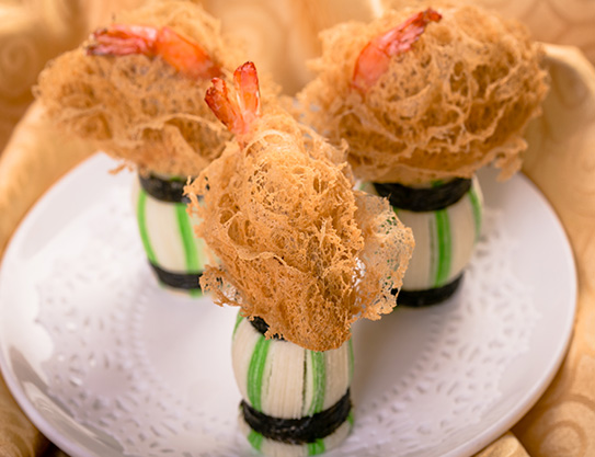 shrimp taro puff